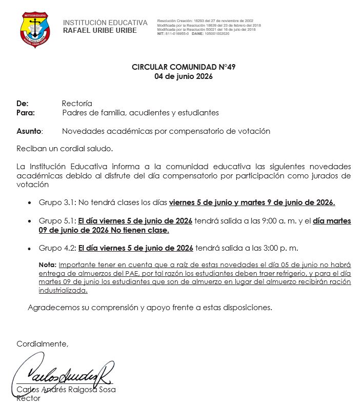 CIRCULAR INFORMATIVA N 49